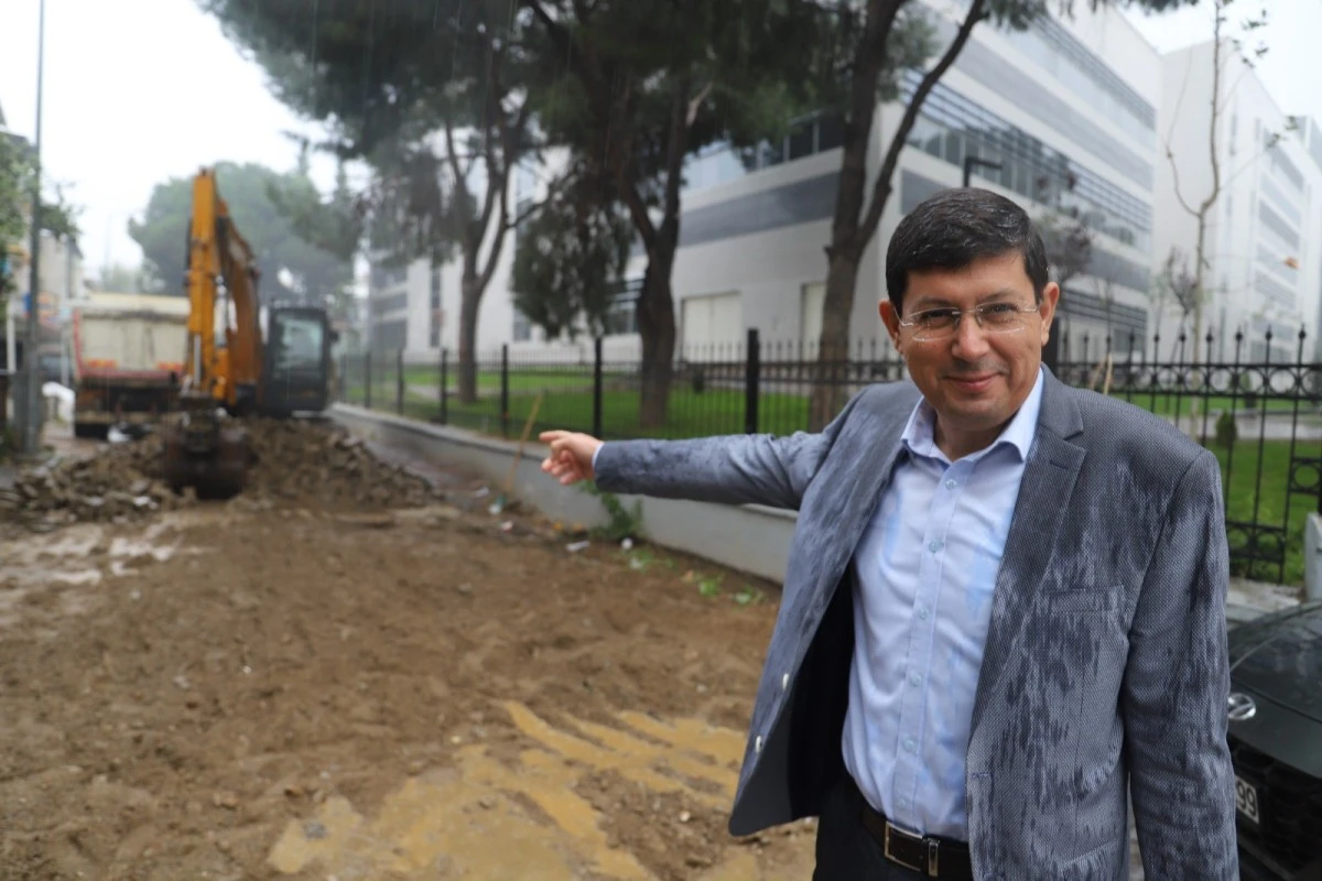 Nazilli'de yol çalışmaları aralıksız sürüyor