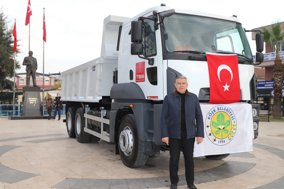 Köşk Belediyesi'nin hizmet filosu güçleniyor
