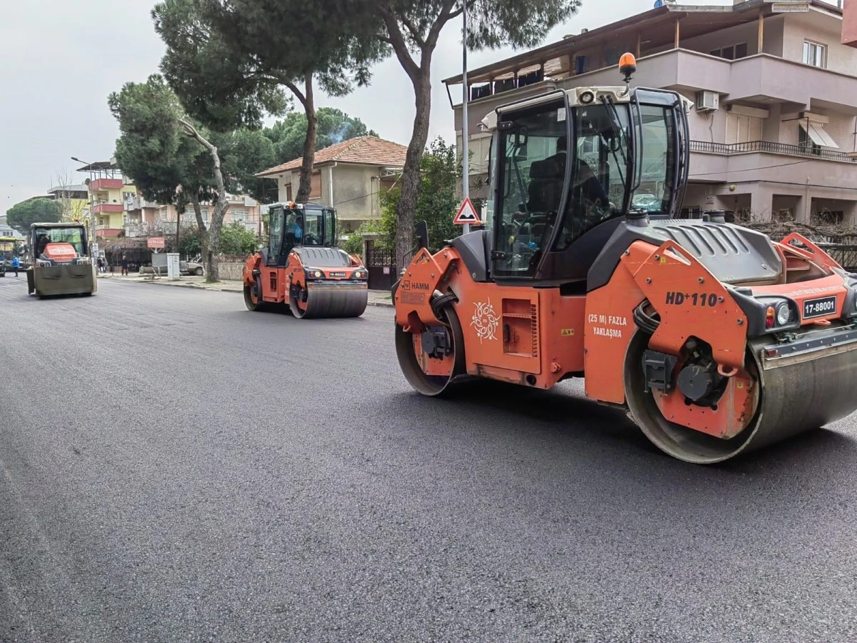 Büyükşehir, Nazilli'de yolları yeniliyor