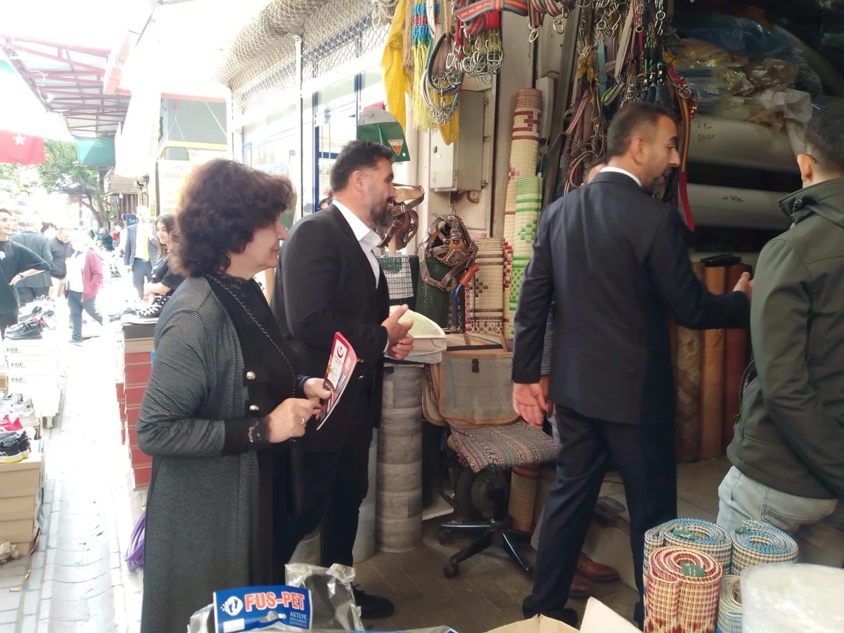 BBP AYDIN MV ADAYI RIDVAN EŞİN, NAZİLLİ HALKI İLE BULUŞTU