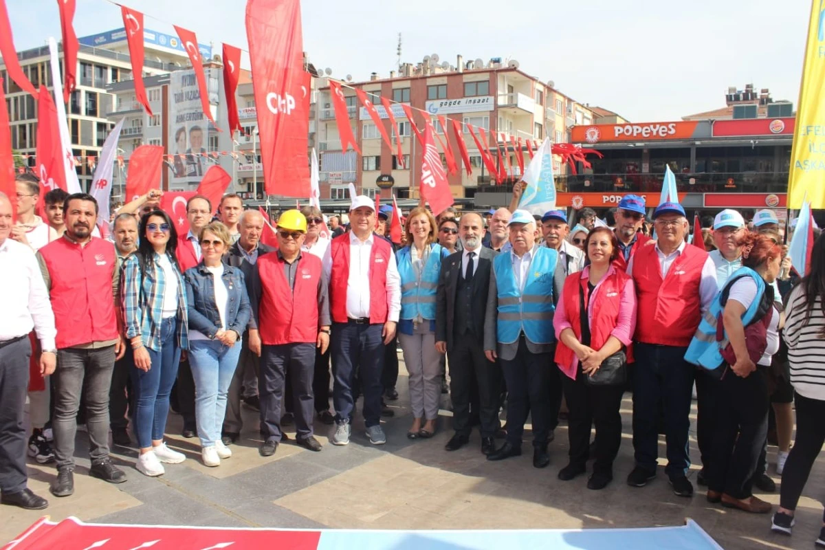 AYDIN'DA 1 MAYIS KUTLAMALARINDA KEMAL KILIÇDAROĞLU SLOGANLARI