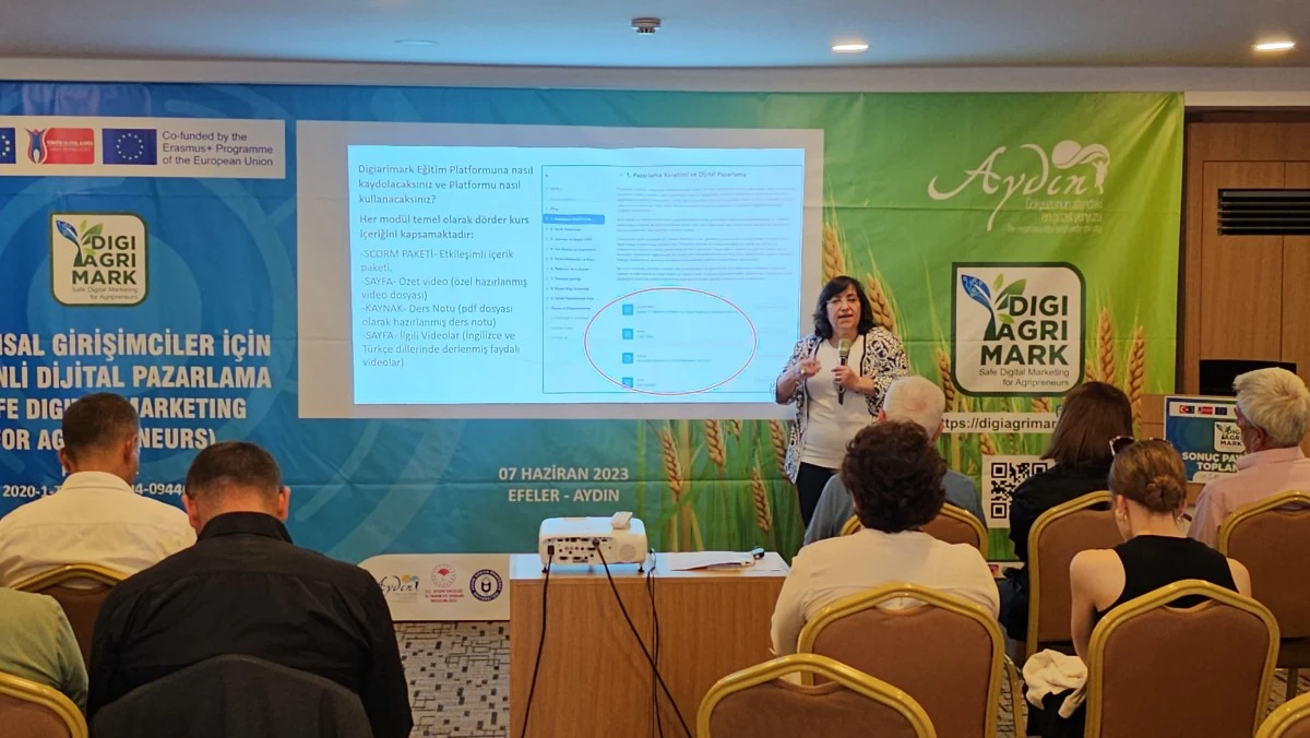 Aydınlı çiftçiler güvenli dijital pazarlamayı öğreniyor
