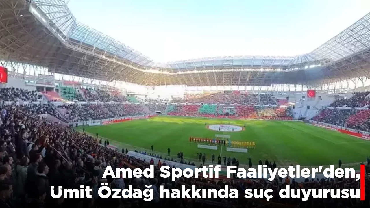 Amed Sportif Faaliyetler'den, Ümit Özdağ hakkında suç duyurusu
