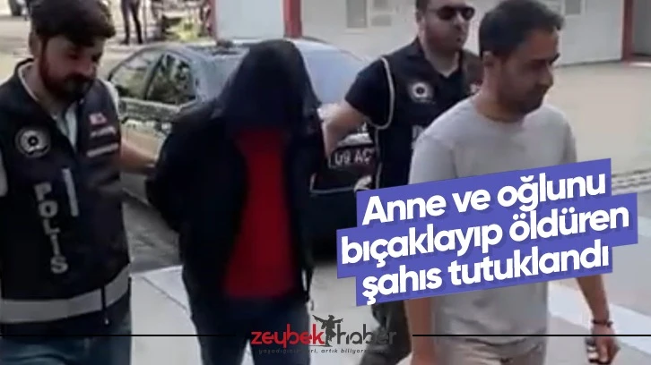Anne ve oğlunu bıçaklayıp öldüren şahıs tutuklandı