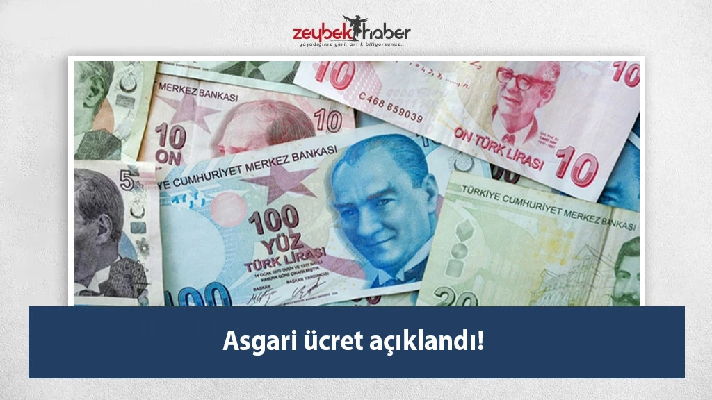 Asgari ücret açıklandı!