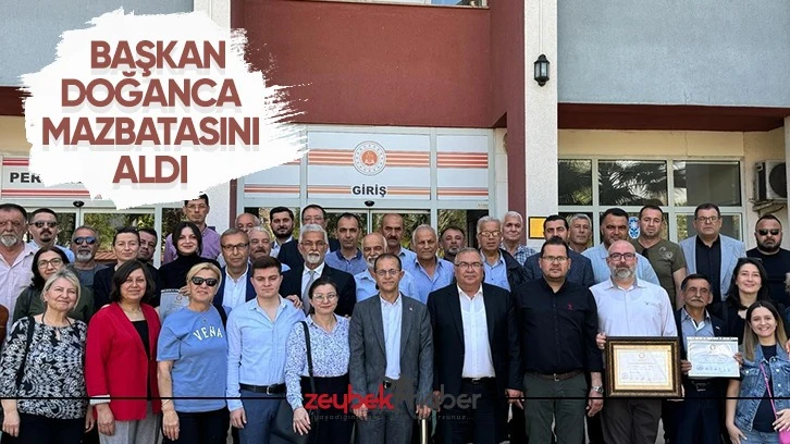 Başkan Doğanca mazbatasını aldı