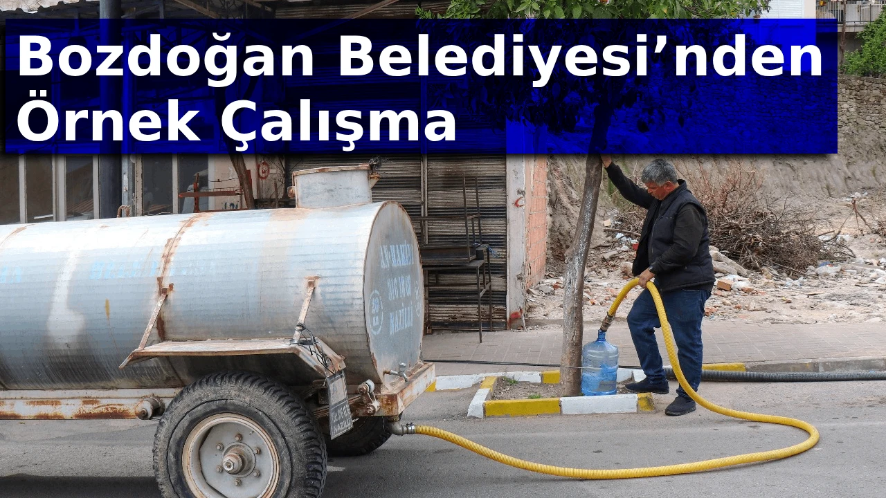 Bozdoğan Belediyesi’nden Örnek Çalışma 