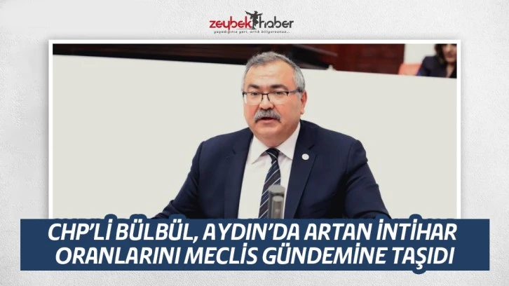 CHP’Lİ BÜLBÜL, AYDIN’DA ARTAN İNTİHAR ORANLARINI MECLİS GÜNDEMİNE TAŞIDI