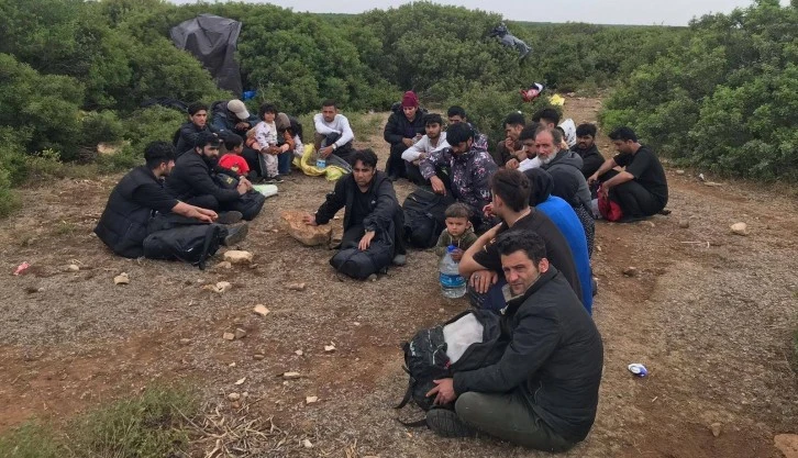 Didim’de 34 düzensiz göçmen yakalandı