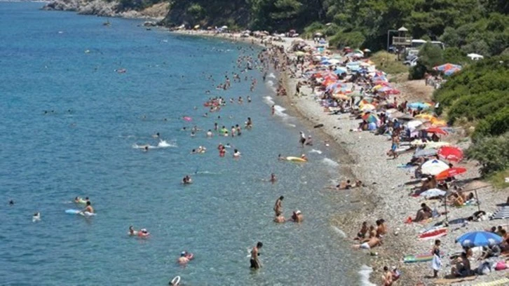 Güzelçamlı Milli Parkı serinlemek isteyenlerin ilk tercih ettiği yer oldu