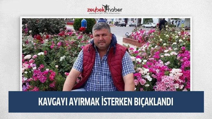 Kavgayı ayırmak isterken göğsüne aldığı bıçak darbesi canından etti