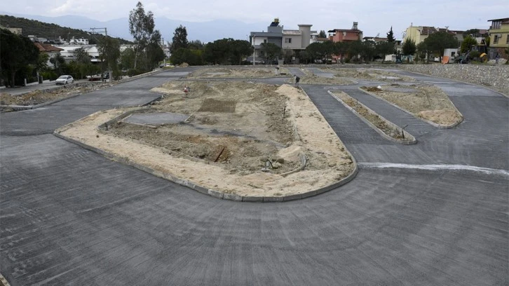 Kuşadası'nda Trafik Eğitim Parkı’nda çalışmalar sürüyor