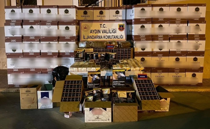 Nazilli’de 1 milyon 750 bin adet dolu makaron ele geçirildi