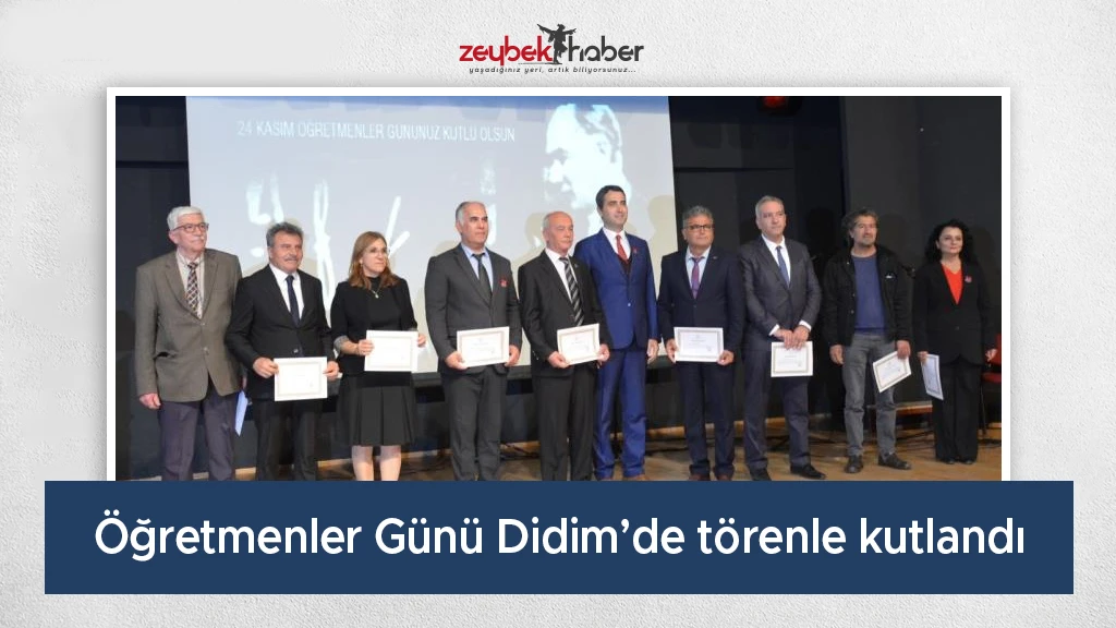 Öğretmenler Günü Didim’de törenle kutlandı
