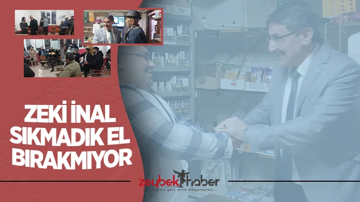 Zeki İnal sıkmadık el bırakmıyor