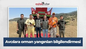 Avcılara orman yangınları bilgilendirmesi
