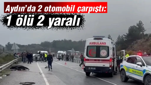 Aydın’da 2 otomobil çarpıştı: 1 ölü 2 yaralı