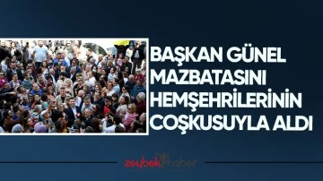 Başkan Ömer Günel mazbatasını hemşehrilerinin coşkusuyla aldı
