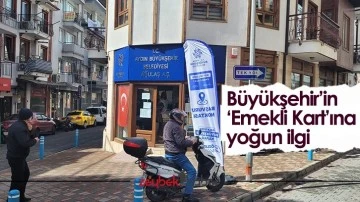 Büyükşehir’in ‘Emekli Kart’ına yoğun ilgi