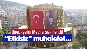 Büyükşehir Meclisi şekillendi! “Etkisiz” muhalefet...