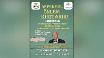 Germencik Belediyesi'nden deprem konferansı
