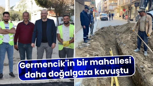 Germencik'in bir mahallesi daha doğalgaza kavuştu