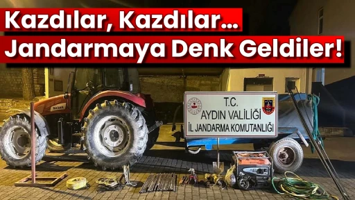 Kaçak kazı yapan 7 şüpheliye suçüstü