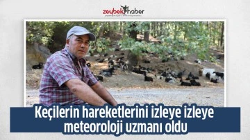 Keçilerin hareketlerini izleye izleye meteoroloji uzmanı oldu