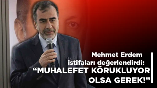Mehmet Erdem, istifaları değerlendirdi: “Muhalefet körüklüyor olsa gerek!”