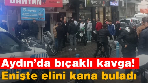 Aydın’da bıçaklı kavga: Enişte elini kana buladı