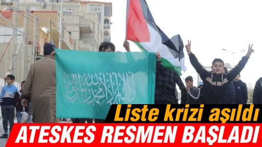 Liste krizi aşıldı, ATESKES RESMEN BAŞLADI