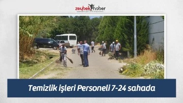 Temizlik işleri Personeli 7-24 sahada