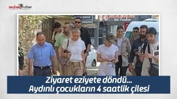 Ziyaret eziyete döndü... Aydınlı çocukların 4 saatlik çilesi