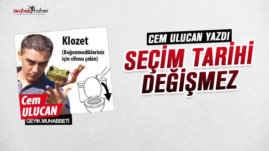 SEÇİM TARİHİ DEĞİŞMEZ